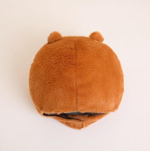 Capybara Plush Hat – Cozy & Cute!