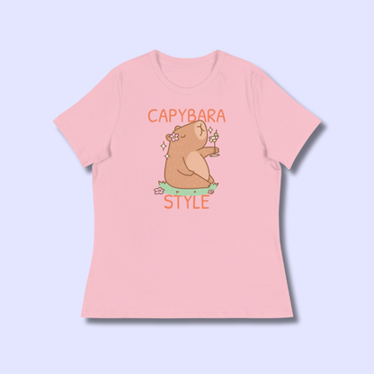 omgkawaii Apparel > Hoodies Pink / S Stylish Capybara T-Shirts