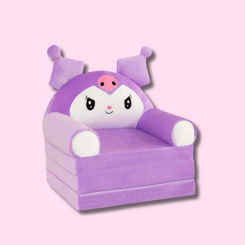 omgkawaii Purple Cute and Comfy Plush Lounge Chair