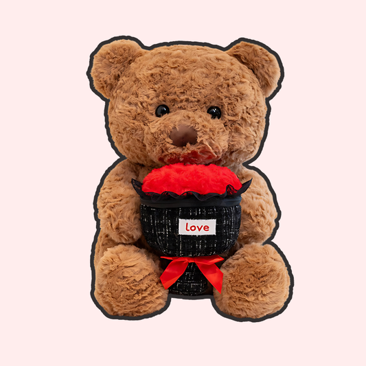 omgkawaii Stuffed Animals 30 CM / Rose Cute Teddy Bears with Gifts - Adorable Plush Toys for All Occasions