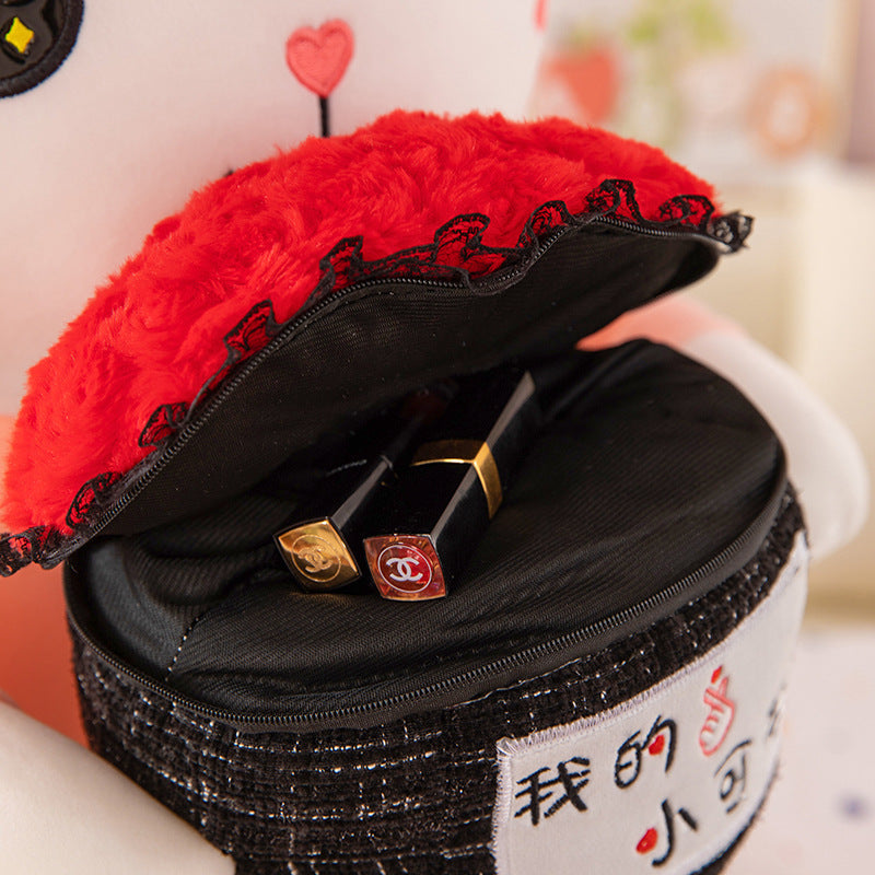 Adorable Bunny Plush with Red Rose Bouquet