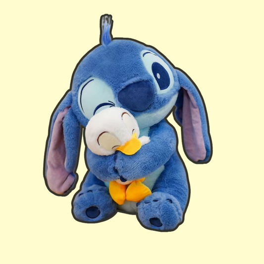 Stitch Hugging Duck Plush – Adorable Cuddly Stuffed Toy