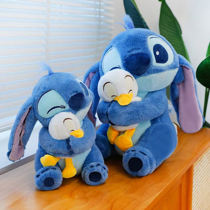 Stitch Hugging Duck Plush – Adorable Cuddly Stuffed Toy
