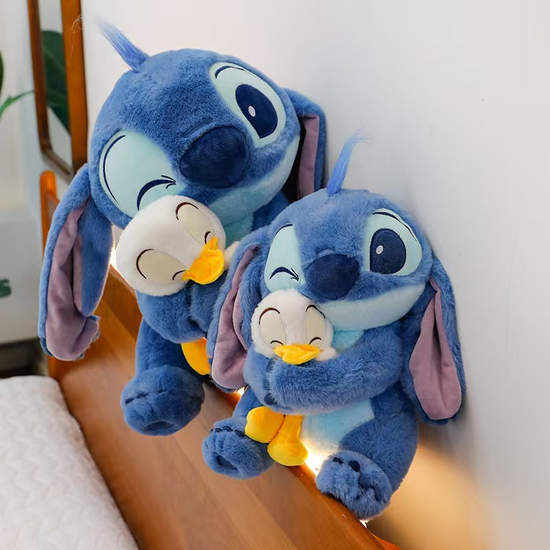 Stitch Hugging Duck Plush – Adorable Cuddly Stuffed Toy