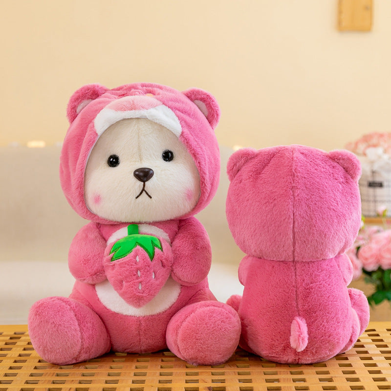 Strawberry Blush Bear: Your Sweet and Cuddly Companion